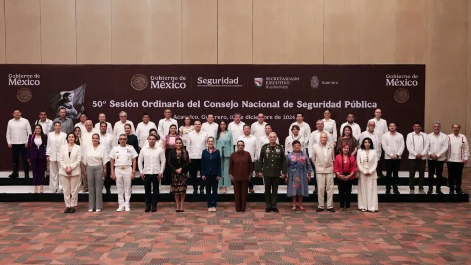 Gobernador Américo Villarreal participa en el Consejo Nacional de Seguridad Pública.