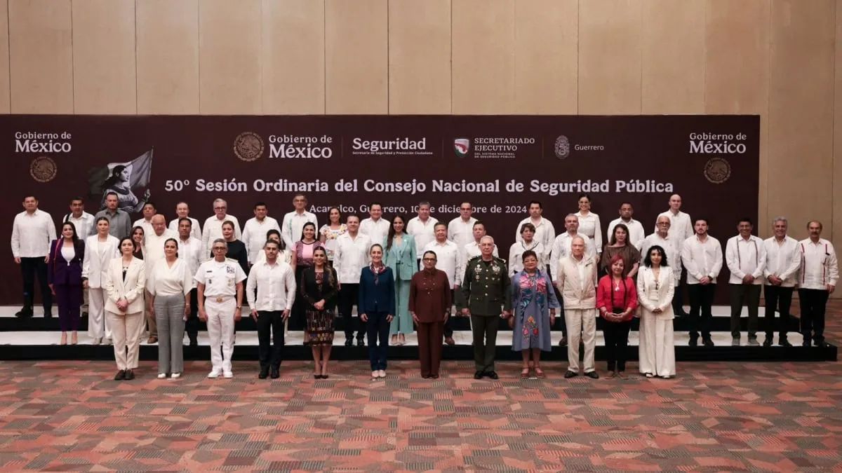 Gobernador Américo Villarreal participa en el Consejo Nacional de Seguridad Pública.