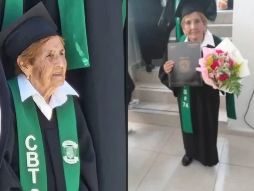 Viral: ¡Querer es poder! 👏🎓 Abuelita de 84 años cumple su sueño y se gradúa de la preparatoria.