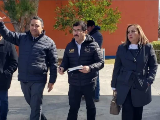 Rector Dámaso Anaya supervisa obras de la UAT en Nuevo Laredo