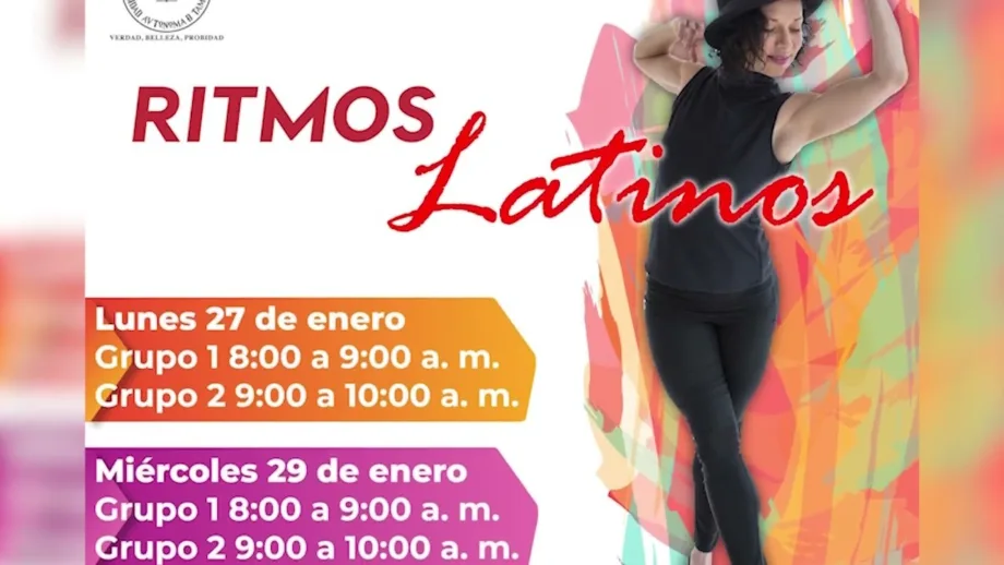 Invita la UAT a participar en clases de Ritmos Latinos